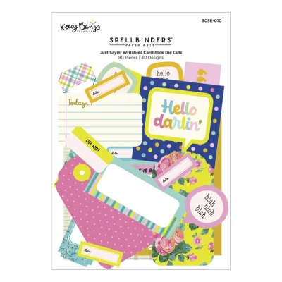 Abbildung von Spellbinders Just Sayin&#039; Writable Die Cuts (SCSE 010)