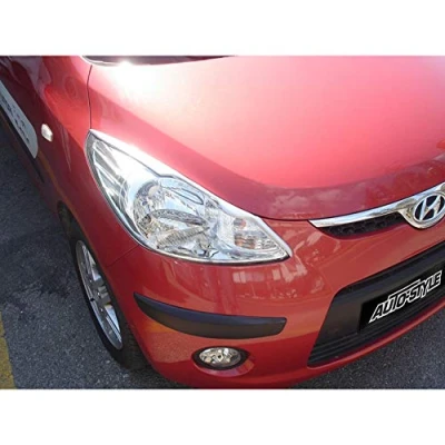 Abbildung von Satz Scheinwerferblenden kompatibel mit Hyundai i10 2008 2013 (ABS)