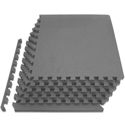 Abbildung von ProsourceFit Extra Thick Puzzle Exercise Mat ¾ and 1&quot;, Eva Foam Interlocking Tiles for Protective, Cushioned Workout Flooring Home Gym Equipment