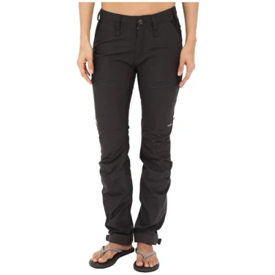 Abbildung von FJALLRAVEN Damen Abisko Lite Trekking Trousers W Lange Hose, Dark Grey, 48