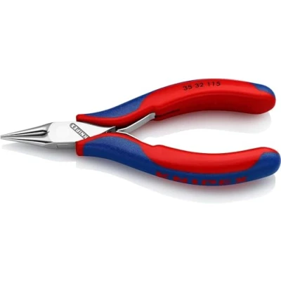 Abbildung von Knipex 35 32 115, Spitzzange, 1 mm, 2,25 cm, Stahl, Blau, Rot, 115 mm