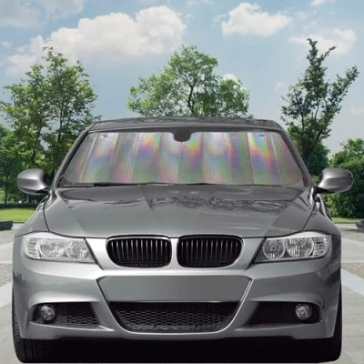Abbildung von CAR+ LASER40 Laser Front Sonnenschutz, faltbar, silberfarben