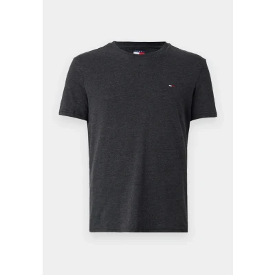 Abbildung von Tommy Jeans SLIM Jaspe TEE Tshirt basic black, Herren, Größe: 44, Black