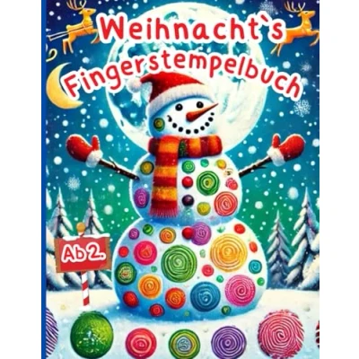 Abbildung von Weihnachts Fingerstempelbuch Ab 2 Jahren: Weihnachten Fingerstempeln Malen und Basteln Fingerstempel Buch für Kinder Bastelbuch Jungen Mädchen Fingerfarben Stempelbuch