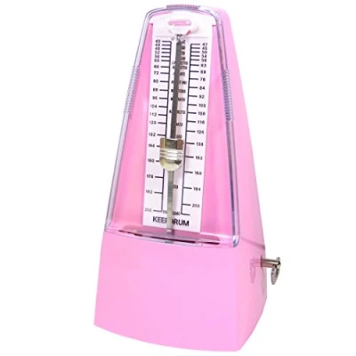 Abbildung von keepdrum GMPL PK mechanisches Metronom mit Glocke Taktgeber aufziehbar Rosa Pink