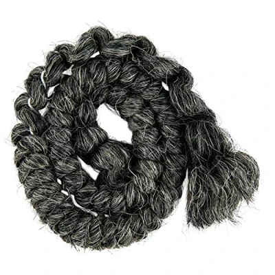 Abbildung von Mehron Make up Crepe Hair 30 cm Braid (Dark Grey)