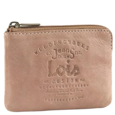Abbildung von Lois Geldbeutel &amp; Schlüsseltasche Klein Schlüsseletui Leder Autoschlüssel Tasche Schlüssel Etui, Braun