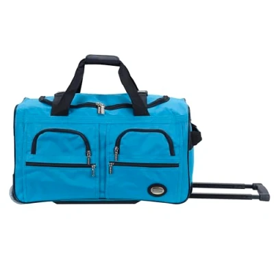 Abbildung von Rockland Seesack zum Rollen, Türkis/Ausflug, einfarbig (Getaway Solids), 22 Inch, Reisetasche mit Rollen