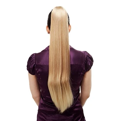 Abbildung von WIG ME UP T113 27T88 Haarteil/Zopf, sehr lang, glatt, Butterfly Klammer, ca. 70 cm, Blond Mix