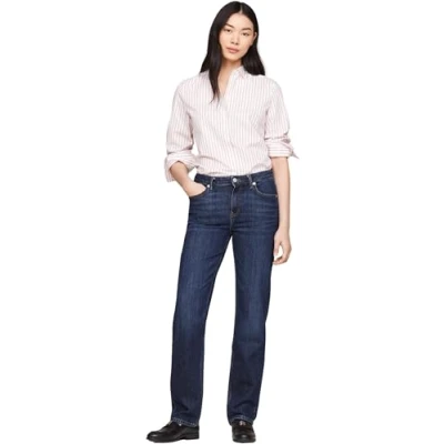 Abbildung von Tommy Hilfiger Classic Jeans Straight Leg, Damen, Größe: 27x32, Dark blue