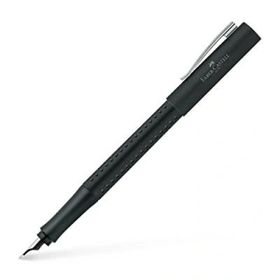 Abbildung von FABER CASTELL 140903 Füller Grip 2011, Feder B, Schwarz, 1 Stück