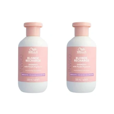 Abbildung von 2er Wella Professionals Invigo Blonde Recharge Cool Shampoo 300 ml