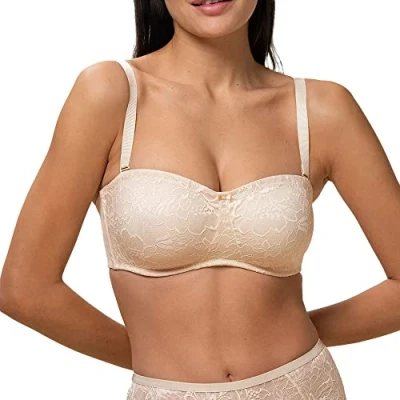 Abbildung von Triumph Amourette Charm trägerloser/variabler BH, Damen, Größe: 80C, Creamy dream