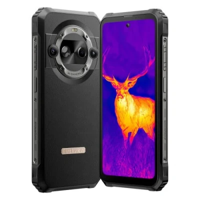 Abbildung von Blackview BL9000 PRO 5G Wärmebild (Lepton 3.5) Outdoor Smartphone, Dimensity 8020 36GB+512GB, 6,78&#039;&#039; FHD+, 50MP+50MP Kamera, IP68 IP69K Android 14 Handy Ohne Vertrag, 120W Schnellladung, NFC Schwarz