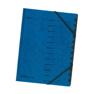 Abbildung von Herlitz 10843316 Ordnungsmappe Register 1 12 blau