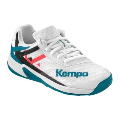 Abbildung von Kempa Wing 2.0 Junior Handball Schuhe, weiß/rot/schwarz, 34 EU
