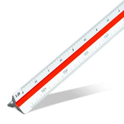 Abbildung von Aristo AR1314/7 Dreikantmaßstab Vermessung (Kunststoff, 30 cm) weiß