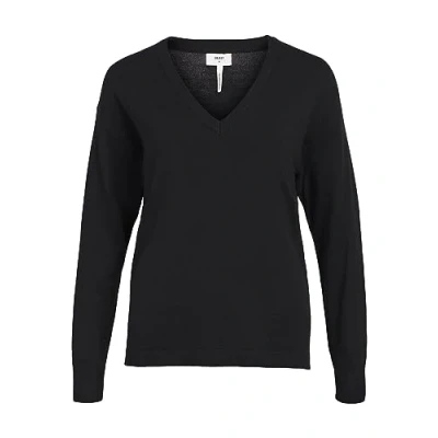 Abbildung von Object Thess L S O NECK N Strickpullover, Damen, Größe: Medium, Black