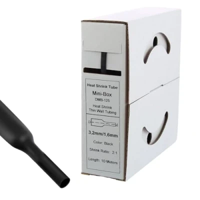 Abbildung von Offgridtec 10m Schrumpfschlauch 3,2mm &gt; 1,6 schwarz