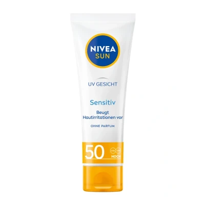 Abbildung von Nivea SUN UV FACE Soothing Sensitive SPF 50 Sonnenschutz, Größe: ml,