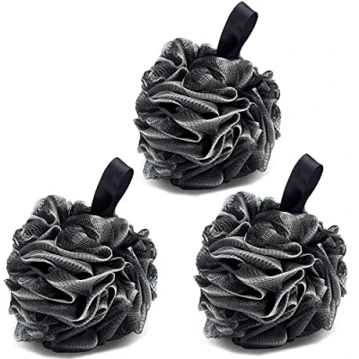 Abbildung von 3 Pack Bad Dusche Sponge JollyJelly Mesh Luffa Doppel Körper Scrubber Pinsel für Frauen Männer Peeling Haut Sauber Beruhigen (60g/PCS)