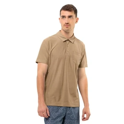 Abbildung von Jack Wolfskin Terral Poloshirt, Herren, Größe: Large, Sand storm