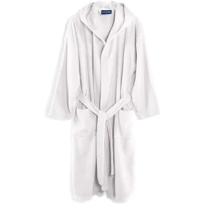 Abbildung von Caleffi Bademantel Damen und Herren, Frottee, 100% Coton, mit Kapuze, 260 Gr/Mq, Absorbierend, Widerstandsfähig, Einfach zu Waschen Trocknen. Modell: Mikrofrottee, L/XL, Vanille.