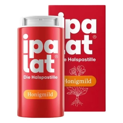 Abbildung von Ipalat Halspastillen honigmild ohne Menthol zuckerfr.