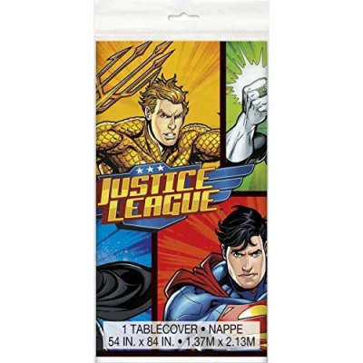 Abbildung von Superhelden Justice League Tischdecke 1,37 cmx2,13 cm
