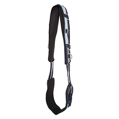 Abbildung von Imperial Riding Longiergurt Deluxe Nylon Navy/Silver Warmblut
