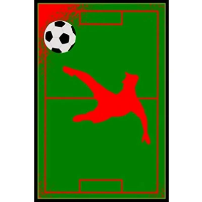 Abbildung von Notizbuch Fußballspieler Stürmer A5 120 Seiten kariert Spielbuch: Schreibblock Fußballtraining Fußballspiel Trainingsbuch Geschenk ... Mann Frau Fan Geburtstag Kindertag Herrentag