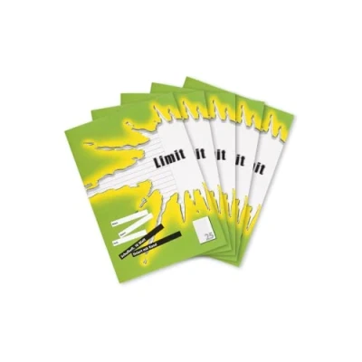 Abbildung von Limit Schulheft A4, 16 Blatt, Lineatur 25, liniert mit Rand, 5 Stück