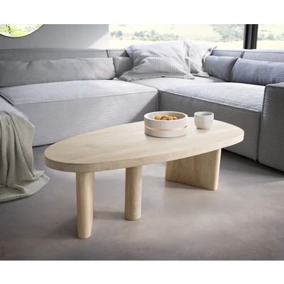 Abbildung von DELIFE Couchtisch Wido, Mango White Wash 110x50 cm