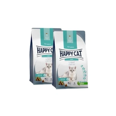 Abbildung von Happy Cat Care Adult Light M Serie Low Fett Trockenfutter für Katzen &amp; Kater weniger 2x4 kg Doppelpack