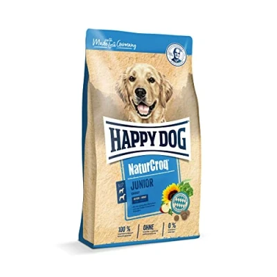 Abbildung von Happy Dog 60694 NaturCroq Junior Alleinfutter mit Kräutern für Junghunde ab 7. bis 18. Monate 1 kg Inhalt
