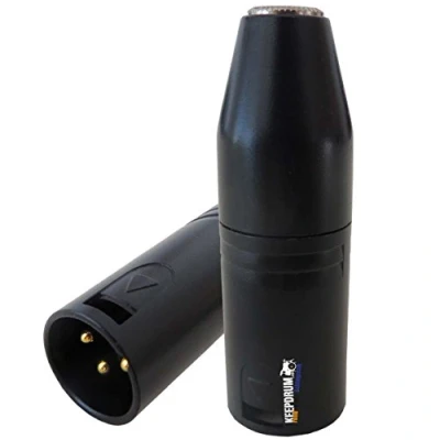 Abbildung von keepdrum ADP08 Adapter XLR zu Miniklinke 3,5mm Converter für Videomikrofone