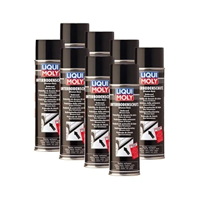 Abbildung von 8X LIQUI Moly 6111 Unterbodenschutz Bitumen schwarz Spray Unterboden Schutz 500m
