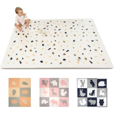 Abbildung von Hakuna Matte Spielmatte Puzzlematte für Babys 1,8x1,2m, 6 XXL Platten 60x60cm, Krabbelmatte