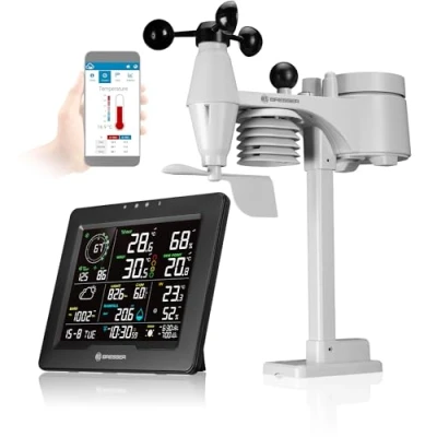 Abbildung von BRESSER 8 in 1 WLAN Wetterstation mit Hitzeindex Sahara TB