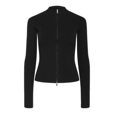 Abbildung von Pieces PCC Strickjacke, Damen, Größe: XS, Black