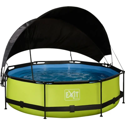 Abbildung von EXIT Pool mit Sonnensegel ø300cm Lime