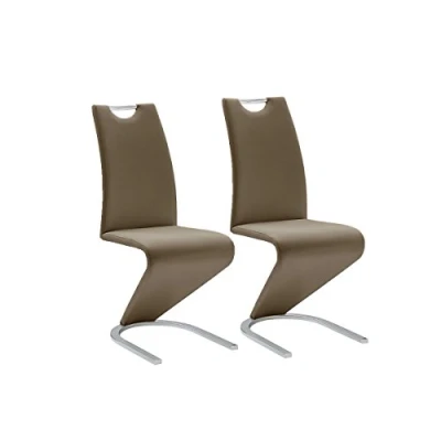 Abbildung von Robas Lund Esszimmerstühle 2er Set Schwingstuhl Braun, Esszimmerstuhl Stuhl Amado