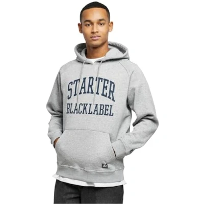 Abbildung von Starter Label Raglan Kapuzenpullover, Herren, Größe: XXL, Heathergrey