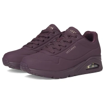 Abbildung von Skechers Damen UNO Stand on Air Sneaker, burgunderfarben, 38.5 EU