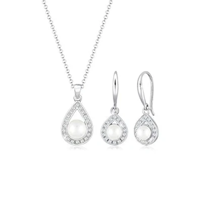Abbildung von Elli SET Tropfen Ohrringe, Damen, Größe: 45, Silber
