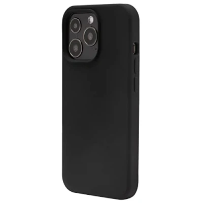 Abbildung von JT Berlin Liquid Silikon dünne Schutzhülle kompatibel mit Apple iPhone 13 Pro Hülle [Wireless Charging kompatibel, Weiches Microfaser Innenfutter, Modell Steglitz] schwarz, 10780