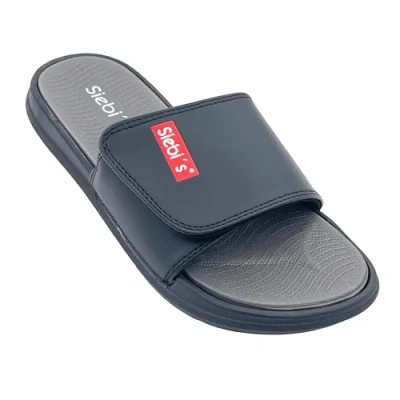 Abbildung von Siebi`s Siebi&#039;s SPA Men Slides Pantoletten Badeschlappen mit Klettverschluss D Schlappen
