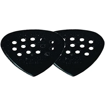 Abbildung von Pick Boy Plektrum/Pick Pos A Grip, Carbon Nylon, 1,00 mm, stark, schwarz, 12 Stück