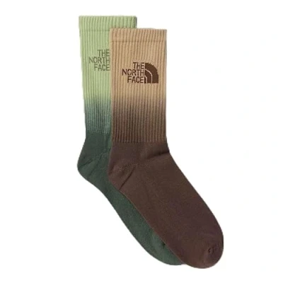 Abbildung von THE NORTH FACE NF0A8CMSBO2 EVERYDAY CREW SOCK DIP DYE 2P Socks Herren Khaki Stone/Smokey Brow Größe S