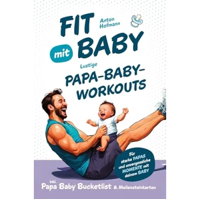 Abbildung von Fit mit Baby: Lustige Papa Baby Workouts für starke Papas und unvergessliche Momente deinem I inkl. Bucketlist &amp; Meilensteinkarten